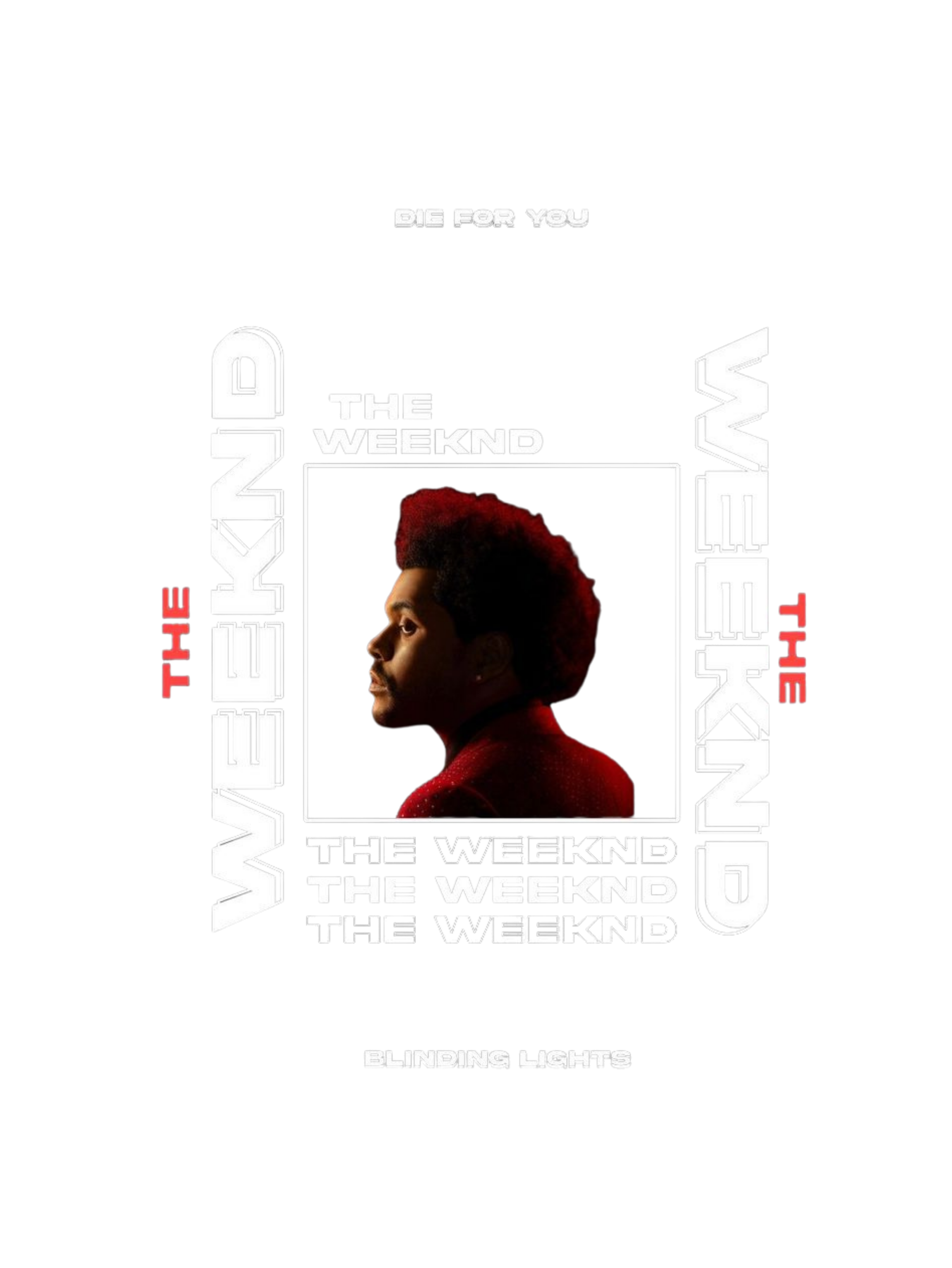 Unisex Oversized T-Shirt Drop Shoulder - The Weeknd