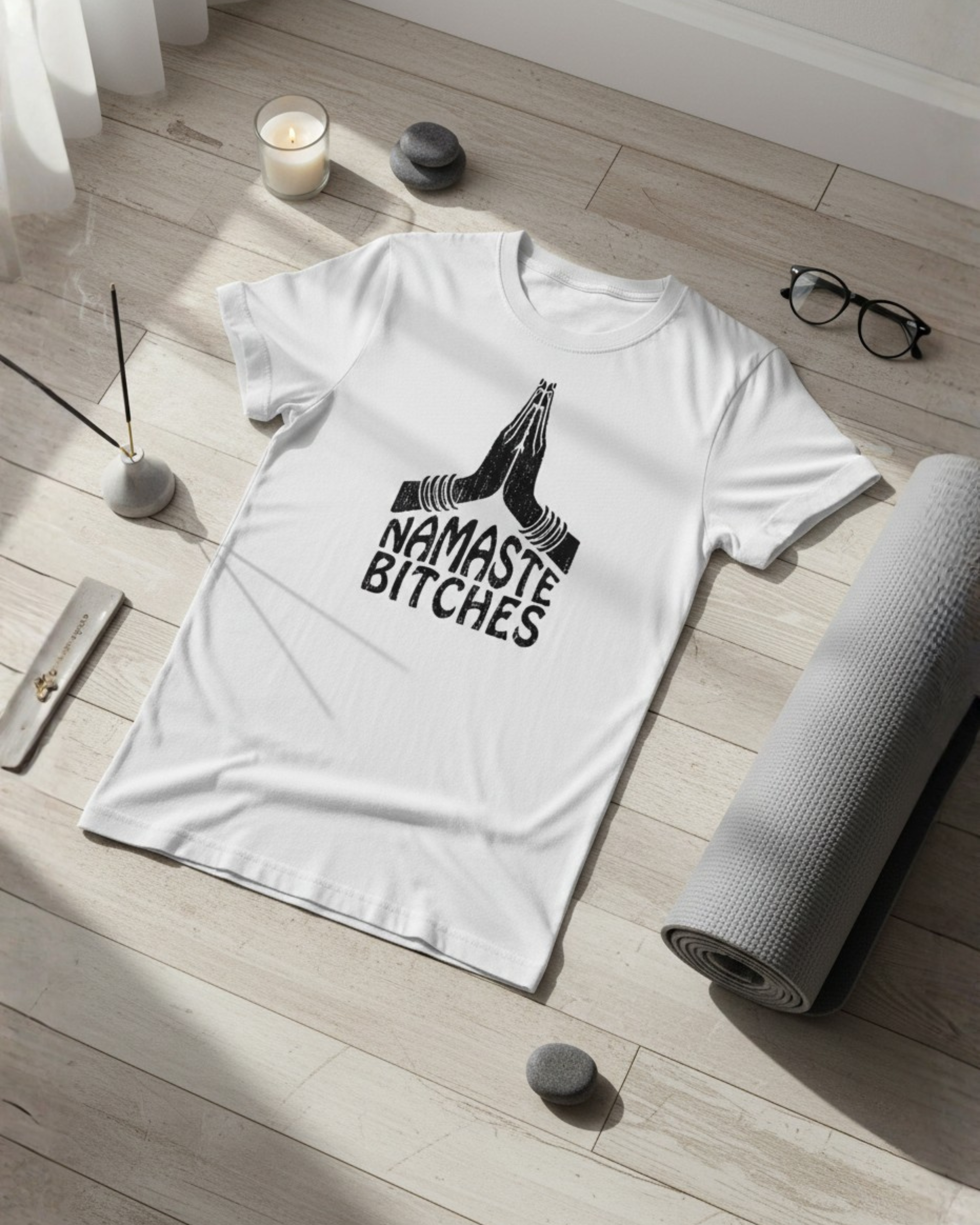 Unisex Pure Cotton T-Shirt - Namaste Bitches