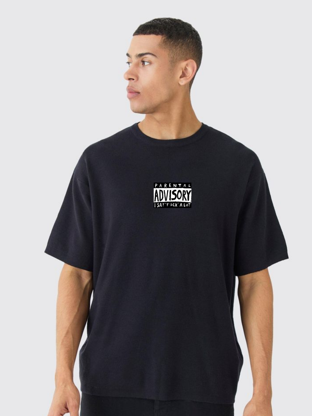 Unisex Oversized T-Shirt Drop Shoulder - Parental Advisory