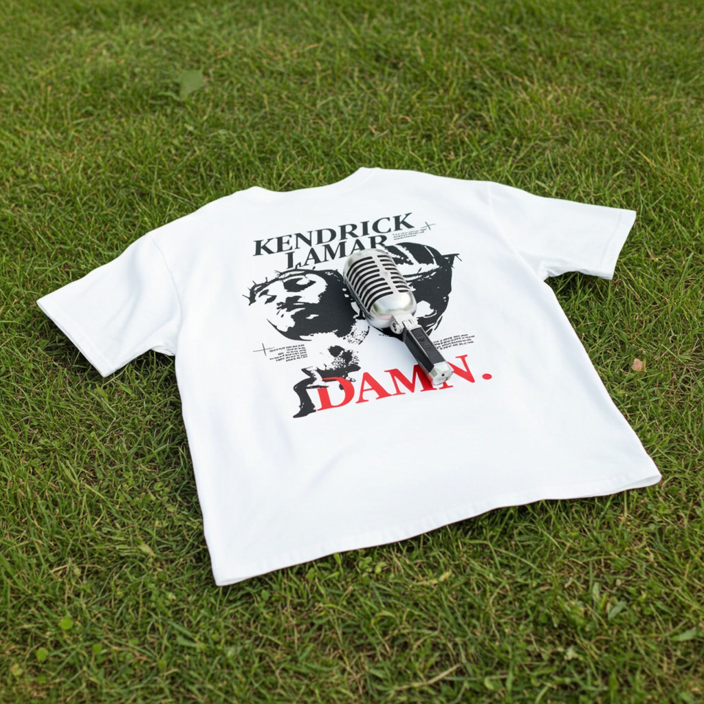 Unisex Oversized T-Shirt Drop Shoulder - Kendrick lamar