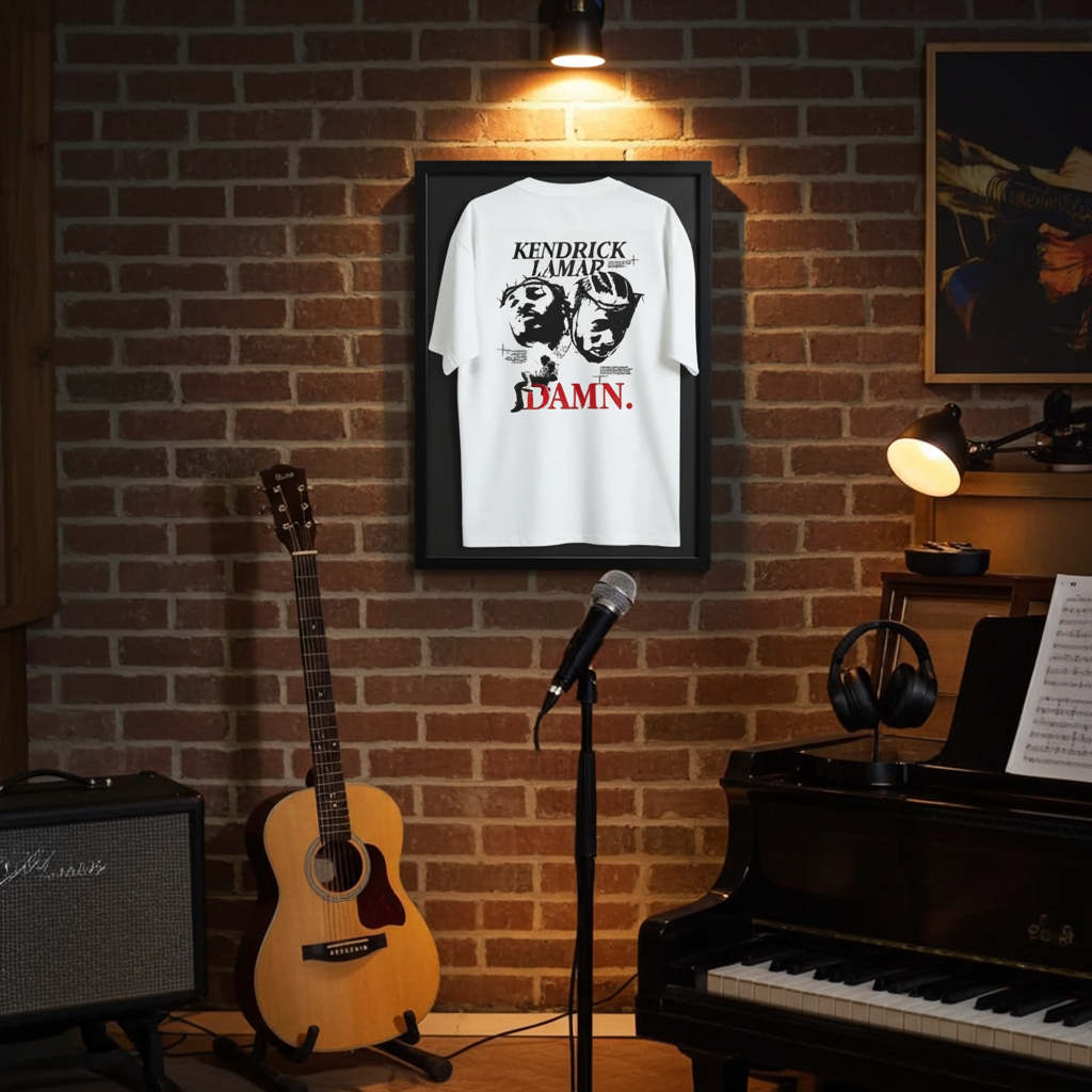 Unisex Oversized T-Shirt Drop Shoulder - Kendrick lamar