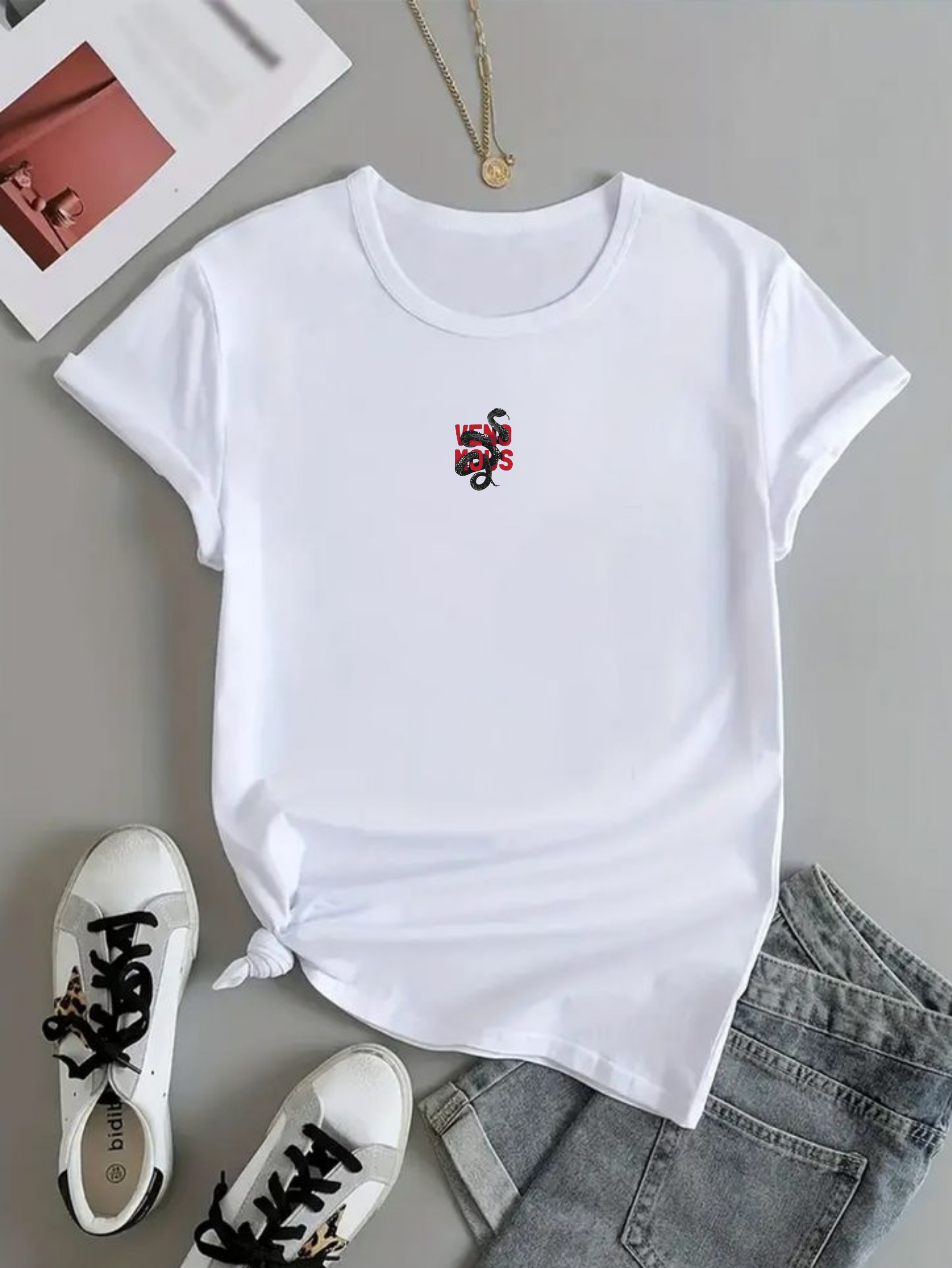 Unisex Oversized T-Shirt Drop Shoulder - VENOMOUS