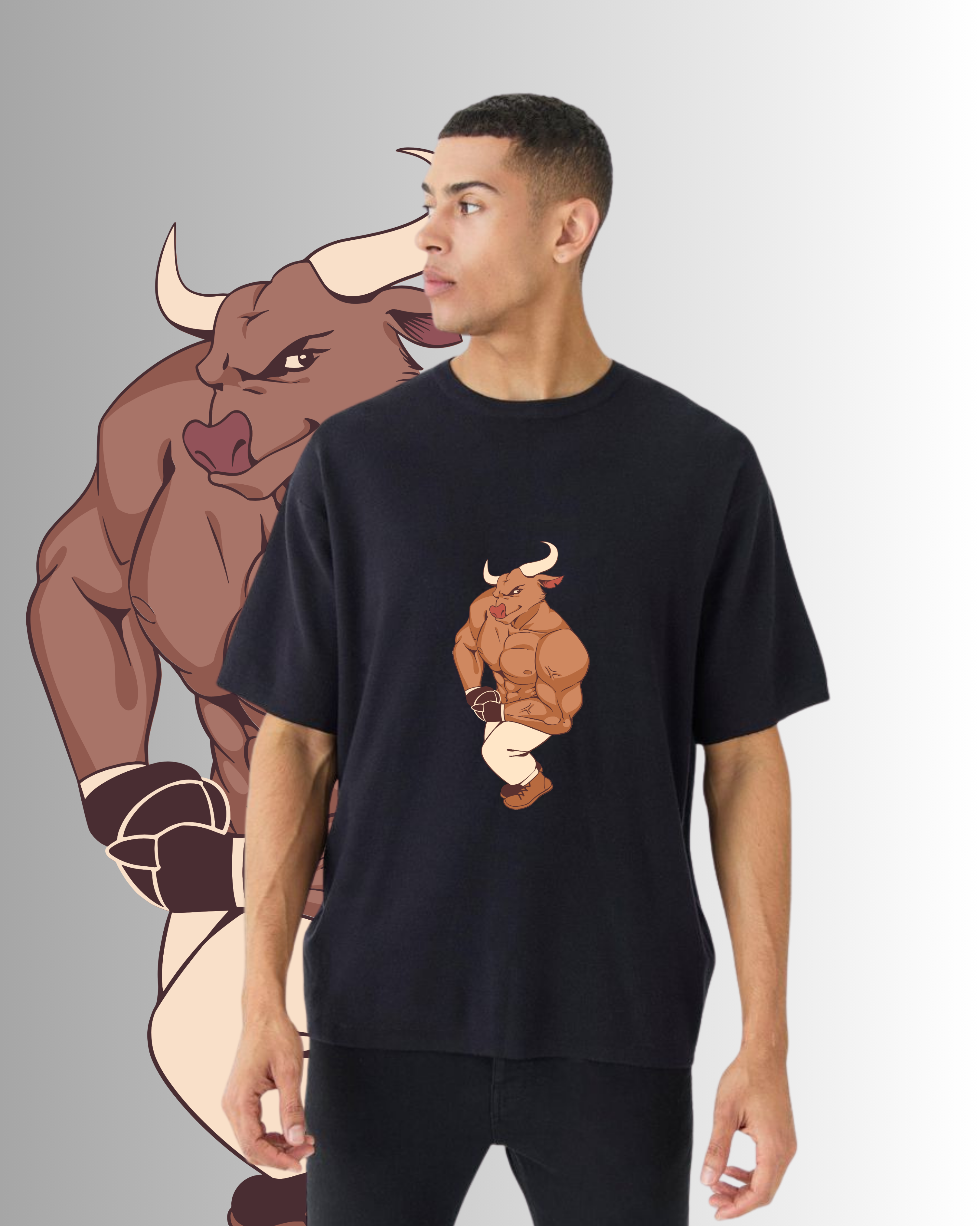Unisex Oversized T-Shirt - Bull