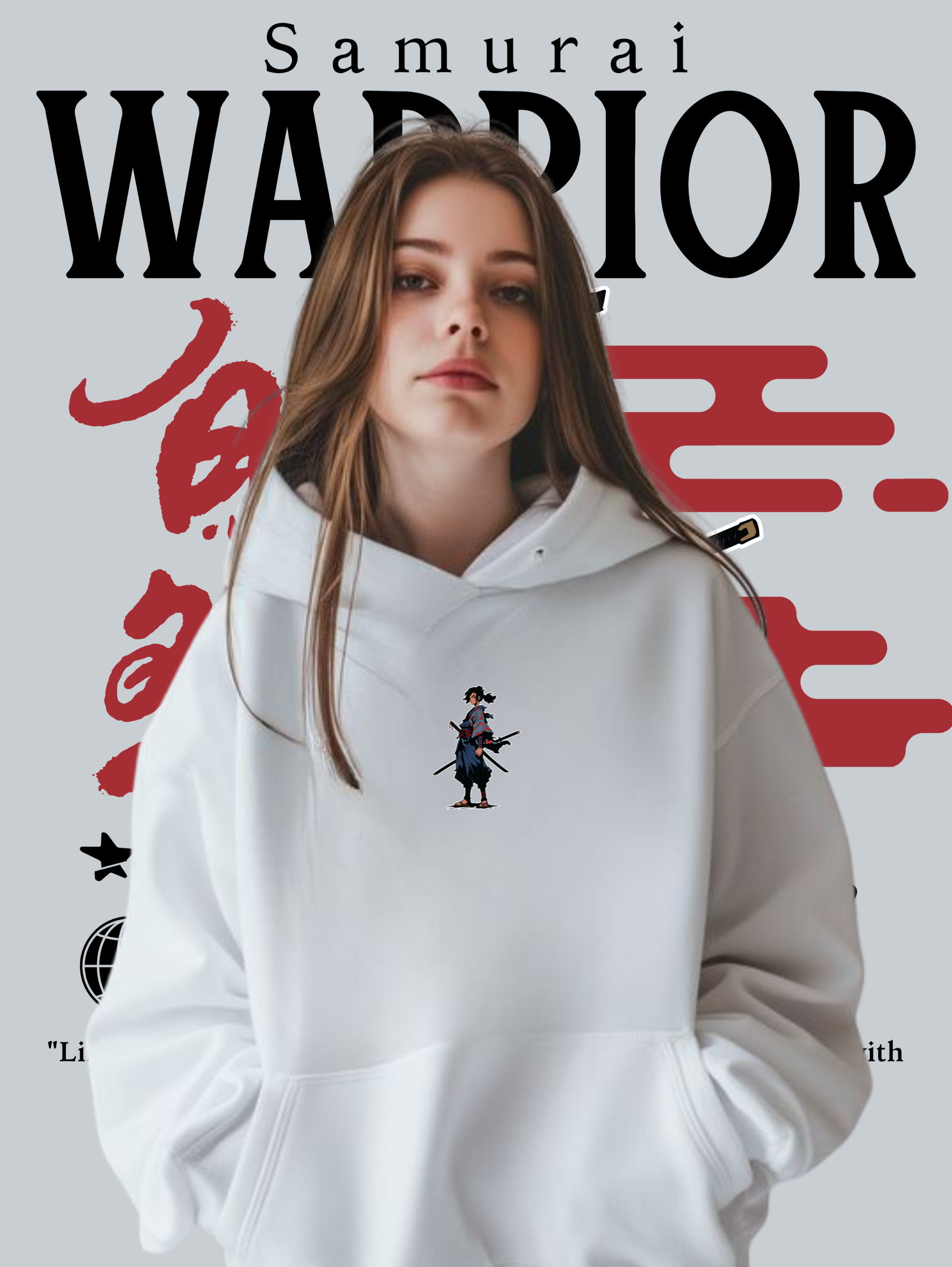 Unisex Premium Hoodie - Samurai Warrior