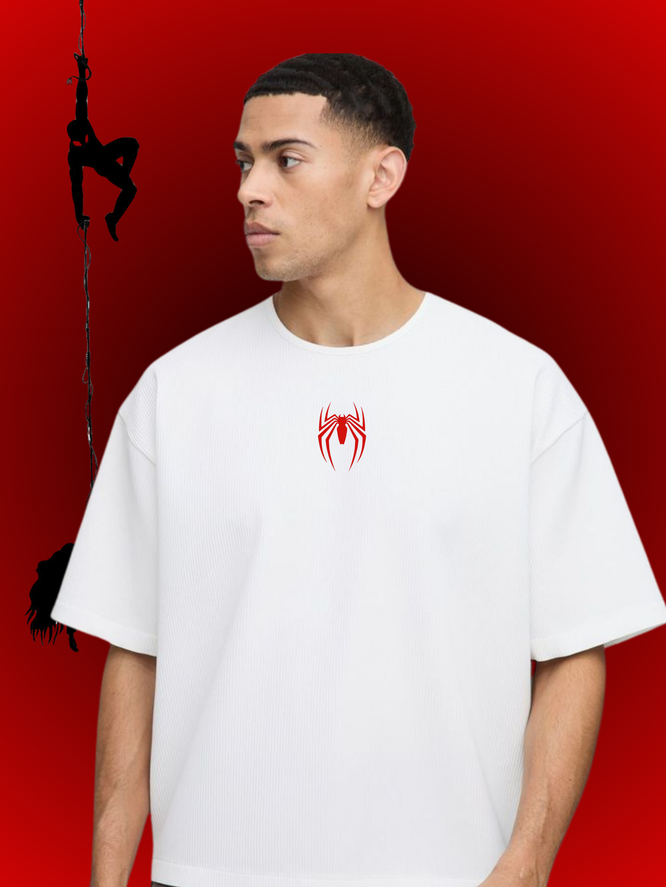 Unisex Oversized T-Shirt Drop Shoulder - Spiderman